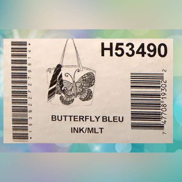 Brighton Embroidered Butterfly Saffiano Vinyl Bag  Wallet Scarf Dust Bag & Box - Picture 14 of 17